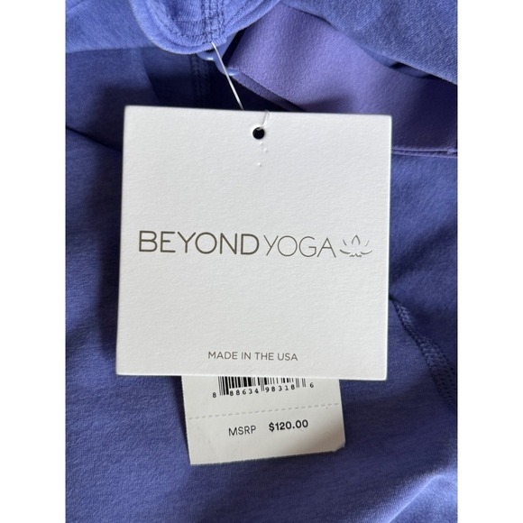 Beyond Yoga Spacedye Get Up & Go Pocket Biker Jumpsuit Blue Size M NWT Women's - Picture 4 of 5